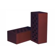 Кирпич облицовочный Новомосковский вишня 1.4 гладкий 250х120х88 М150 F75 пустотность 36%