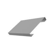 Ламель лицевая 150 жалюзи Texas 0,5 Satin с пленкой RAL 9006 бело-алюминиевый