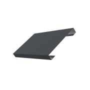 Ламель лицевая 150 жалюзи Texas 0,5 Satin с пленкой RAL 7024 мокрый асфальт