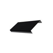 Ламель обратная 125 жалюзи Texas 0,5 Quarzit Lite с пленкой RAL 9005 черный