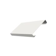 Ламель лицевая 125 жалюзи Texas 0,5 Satin с пленкой RAL 9003 сигнальный белый