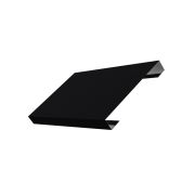 Ламель лицевая 150 жалюзи Texas 0,5 Quarzit Lite с пленкой RAL 9005 черный