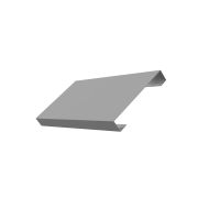 Ламель лицевая 125 жалюзи Texas 0,5 Satin с пленкой RAL 9006 бело-алюминиевый