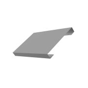 Ламель лицевая 150 жалюзи Texas 0,45 PE с пленкой RAL 7004 сигнальный серый