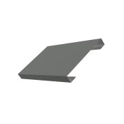 Ламель лицевая 150 жалюзи Texas 0,45 PE с пленкой RAL 7005 мышино-серый