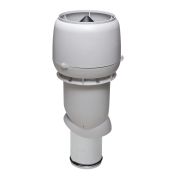 Выход вытяжки 160х225х500 ИЗ светло-серый с колпаком
