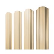 Штакетник Прямоугольный фигурный 0,45 PE RAL 1014 слоновая кость