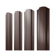 Штакетник Прямоугольный фигурный 0,45 Drap ST RAL 8017 шоколад