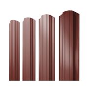 Штакетник Прямоугольный фигурный 0,5 Satin RAL 3009 оксидно-красный