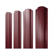 Штакетник Прямоугольный фигурный 0,5 Satin RAL 3005 красное вино