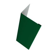 Нащельник (для калиток и ворот) 25х35 жалюзи Milan, Tokyo, Palermo 0,45 Drap RAL 6005 зеленый мох (L1,68)