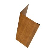 Нащельник (для калиток и ворот) 25х35 жалюзи Milan, Tokyo, Palermo 0,45 Print Premium Golden wood (L1,68)