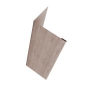 Нащельник (для калиток и ворот) 25х35 жалюзи Milan, Tokyo, Palermo 0,45 Print Elite White Wood TwinColor (L1,68)