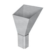 Воронка водосборная прямоугольная Vortex Lite Zn