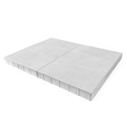 Плитка тротуарная Сити Белый h80 300х150