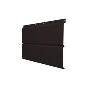 Софит ЭкоБрус с перфорацией 0,345 Grand Line 0,5 Quarzit lite с пленкой RAL 9005 черный