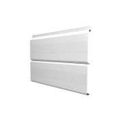 Софит ЭкоБрус с перфорацией 0,345 Grand Line 0,5 Satin с пленкой RAL 9003 сигнальный белый