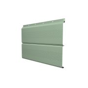 Софит ЭкоБрус с перфорацией 0,345 Grand Line 0,45 PE RAL 6019 бело-зеленый
