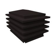 Дымник на трубу елка 880х420мм 0,5 PurPro Matt (275) с пленкой RAL 9005 черный