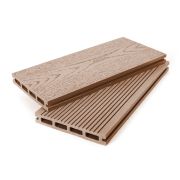 Террасная доска Grand Line 140 мм вельвет и тиснение Какао 3м (БШТ)