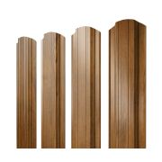 Штакетник Прямоугольный фигурный 0,45 Print Premium Golden Wood