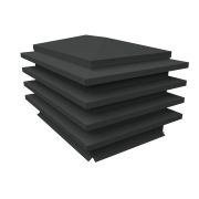 Дымник на трубу елка 1690х560мм 0,5 Rooftop Бархат с пленкой RAL 7016 антрацитово-серый