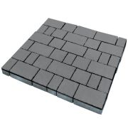 Плитка тротуарная SteinRus Старый город высота 60мм гладкий серый