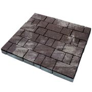 Плитка тротуарная SteinRus Старый город высота 60мм гладкий ColorMix браун