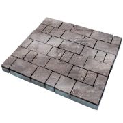 Плитка тротуарная SteinRus Старый город высота 60мм гладкий ColorMix умбра