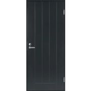 Дверь входная JW Basic B0010 М10х21 с дверной коробкой, темно-серая, правая