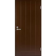 Дверь входная JW Basic B0010 М10х21 с дверной коробкой, темно-коричневая, правая