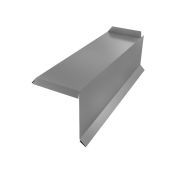 Планка торцевая сегментная 30мм Правая 0,5 Satin с пленкой RAL 7004 сигнальный серый