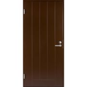 Дверь входная JW Basic B0010 М9х21 с дверной коробкой, темно-коричневая, левая