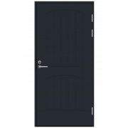 Дверь входная JW Function F2000 М9х21 с дверной коробкой, темно-серая, правая