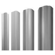 Штакетник М-образный В фигурный 0,45 PE RAL 3011 коричнево-красный