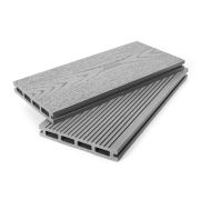 Террасная доска Grand Line 140 мм вельвет и тиснение Серый 3м (БШТ)