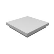 Колпак на столб плоский 390х390мм 0,45 PE с пленкой RAL 9003 сигнальный белый