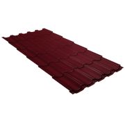 Металлочерепица квинта плюс 0,45 Drap ST RAL 3005 красное вино