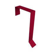 Планка торцевая кровельная фальц 65х97 0,45 PE с пленкой RAL 3003 рубиново-красный