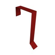 Планка торцевая кровельная фальц 65х97 0,45 PE с пленкой RAL 3011 коричнево-красный