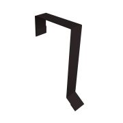 Планка торцевая кровельная фальц 65х97 0,5 Satin с пленкой RAL 9005 черный