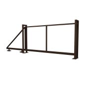 Ворота откатные Жалюзи 1,68х4,5 RAL 8017 без заполнения