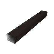 Труба гофр. Vortex Lite Matt 76х102х1000 мм RAL 9005 черный