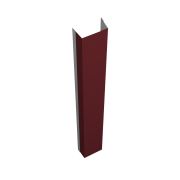 Крепежная планка верхняя Texas 0,5 Satin с пленкой RAL 3005 красное вино