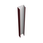 Крепежная планка нижняя Texas 0,5 Satin с пленкой RAL 3005 красное вино