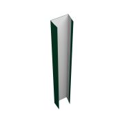 Крепежная планка нижняя Texas 0,5 Satin с пленкой RAL 6005 зеленый мох