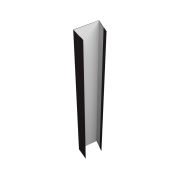 Крепежная планка нижняя Texas 0,5 Quarzit lite с пленкой RAL 9005 черный