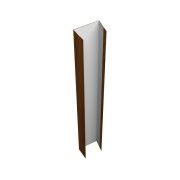 Крепежная планка нижняя Texas 0,45 Print Elite Choco Wood TwinColor