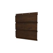 Софит металлический без перфорации 0,45 Print Elite с пленкой Chestnut Wood