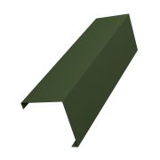 Декоративная накладка на столб универсальная угловая 62х55 для забора жалюзи 0,5 GreenСoat Pural BT RR 11 темно-зеленый (RAL 6020 хромовая зелень)